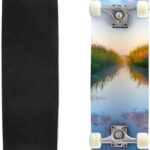 Beautiful Springtime Day  Skateboards for Beginners 31″x8″ Maple Double Kick Concave Boards Complete Skateboards Outdoor for Adults Youths Kids Teens Gifts