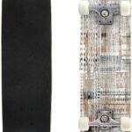 Allover Pattern Textile Motif Pattern Border Mughal Paisley tract Skateboards for Beginners 31″x8″ Maple Double Kick Concave Boards Complete Skateboards Outdoor for Adults Youths Kids Teens Gifts