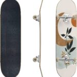 Skateboards Watercolor Eucalyptus Leaf Stock Illustration Classic Concave Skateboard Cool Stuff Teen Gifts Longboard Extreme Sports for Beginners and Professionals