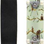 Skateboard Skate Board Canadian Maple Longboard 31” Pro Complete Board w/Concave Skateboard for Beginners, Adults, Teens, Kids