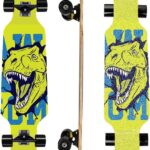 31″ Longboard 7 Layers Skateboard Pro Complete  for Cruising, Carving, Free-Style and Downhill with T-Tool