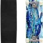 Skateboard Skate Board Canadian Maple Longboard 31” Pro Complete Board w/Concave Skateboard for Beginners, Adults, Teens, Kids