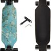 longboard skateboard Complete , 31 inch Small Pro Longboards with T-Tool for Cruising, Carving, Freestyle and Downhill