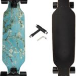 longboard skateboard Complete , 31 inch Small Pro Longboards with T-Tool for Cruising, Carving, Freestyle and Downhill