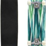 Allover Pattern Textile Motif Pattern Border Mughal Paisley tract Skateboards for Beginners 31″x8″ Maple Double Kick Concave Boards Complete Skateboards Outdoor for Adults Youths Kids Teens Gifts