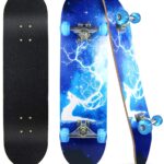 Standard for Beginners Kids Boys Girls Teenager- 31”x 8”Canadian Maple  Pro Skate Board,